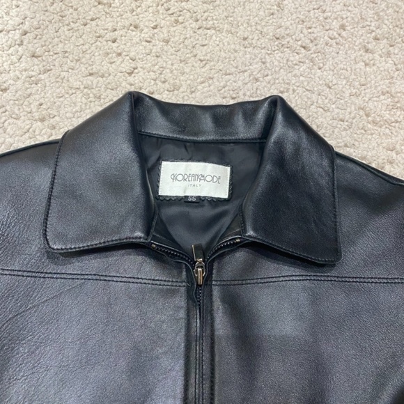 SOLD Italian Leather Jacket - Picture 5 of 5